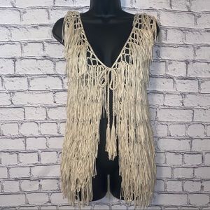 Vintage Havana Boho Hippie Fringe Vest NWT